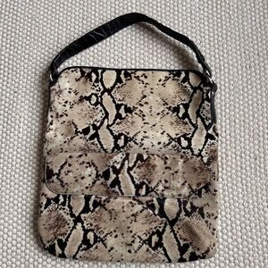 Maurizio Taiuti | Snakeskin Print Shoulder Bag | Italian Designer Leather Bag